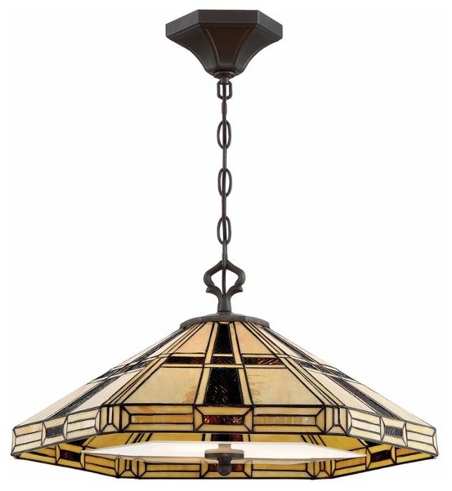 3-Light Pendant in Dark Bronze Finish