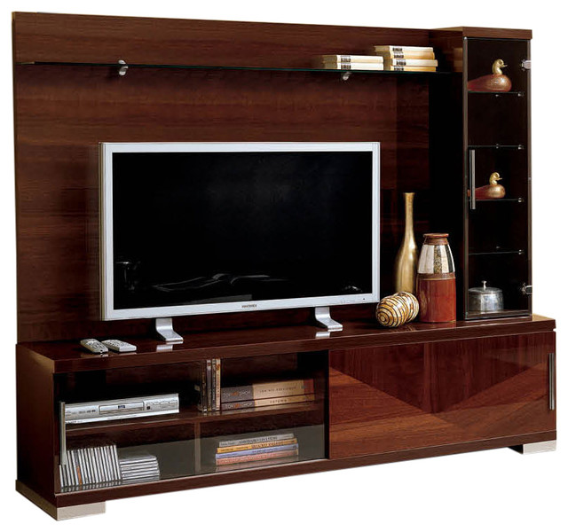 ESF Capri Wall Unit Entertainment Center Walnut - Entertainment ... ESF Capri Wall Unit Entertainment Center Walnut - Entertainment ...