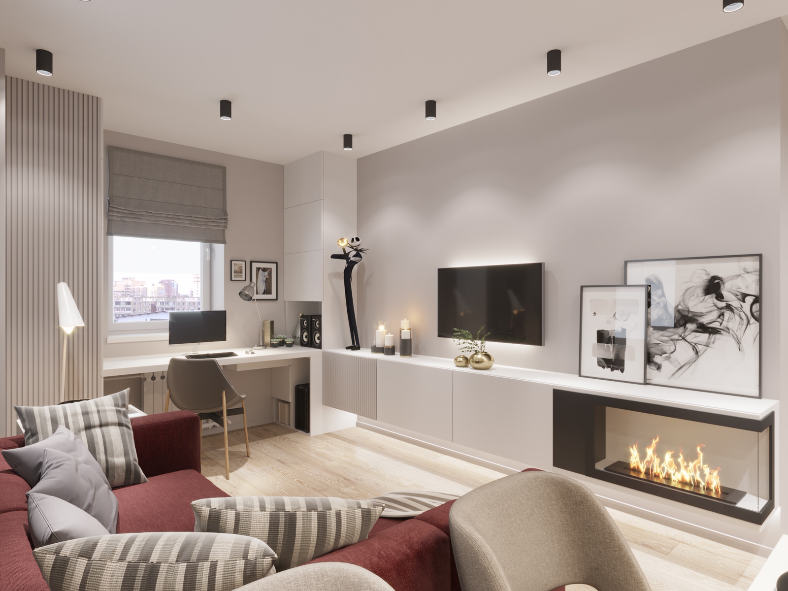 интерьер квартиры 72 квм. г. Новосибирск