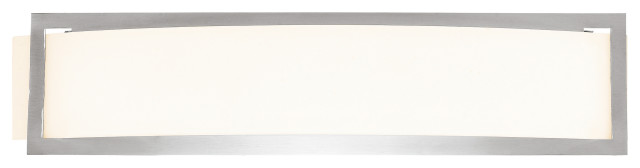 Argon Brushed Steel LED Wall Light (62105LED-BS/OPL)