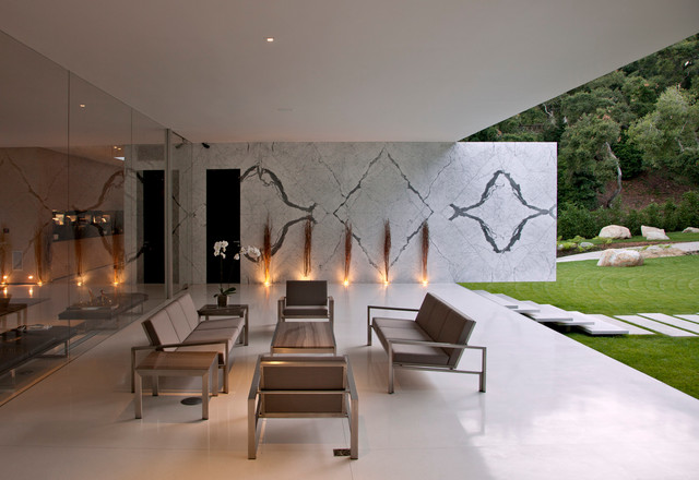 Glass Pavilion modern-uteplats