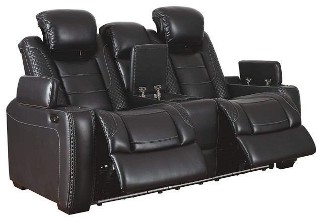 Modern Theater Seating Faux Leather, Faux Leather Theater Seating