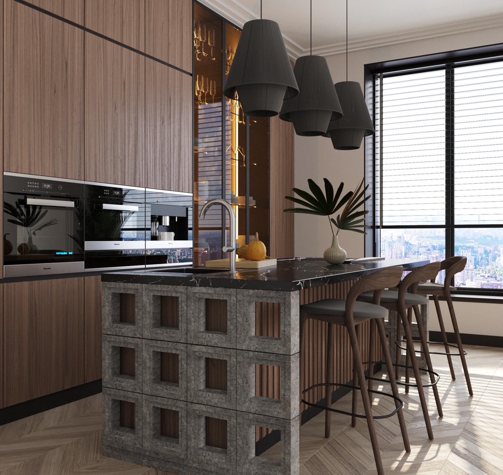 Квартира в Москве в современном стиле, 90 кв/м