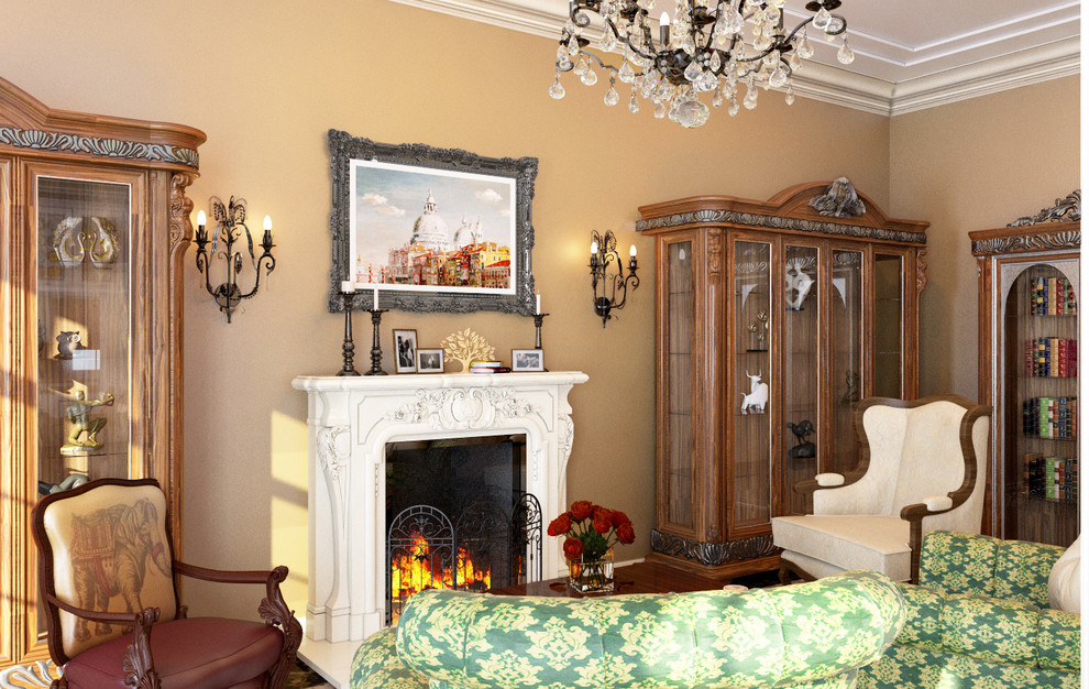 Родовое гнездо в поселке Жаворонки. Гостиная