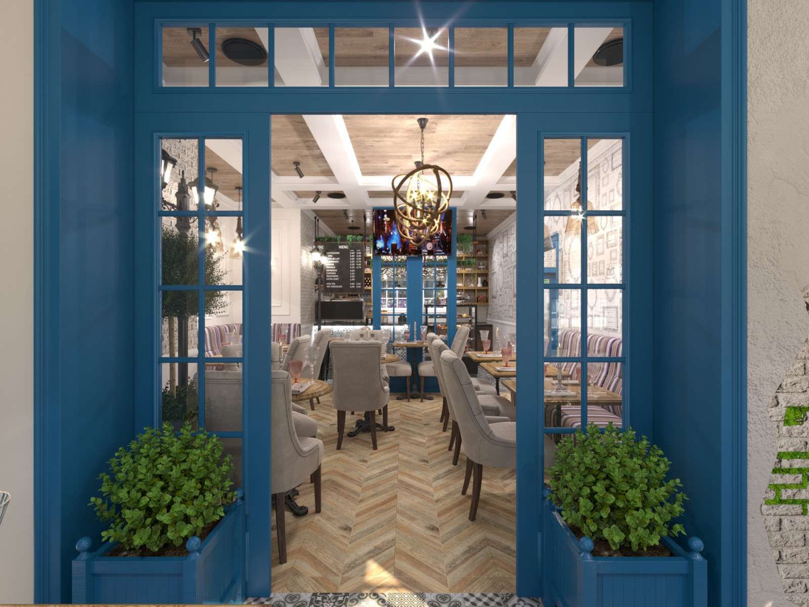 Дизай-проект интерьера кафе-пекарни