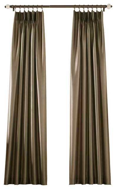 Marquee Pinch Pleat Curtain Panel Contemporary Curtains By