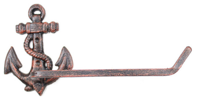 Beach Bathroom Decora Antique Bronze Cast Iron Mermaid Toilet Paper Holder 10/"