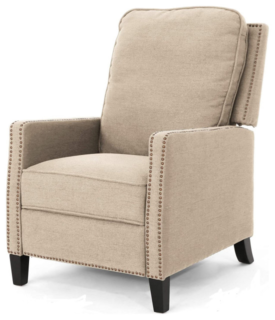 recliner chair with nailhead trim