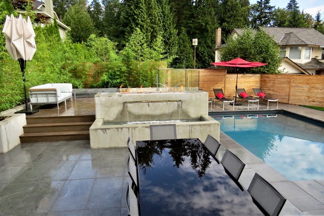 Inspiration for a contemporary home design remodel in Vancouver