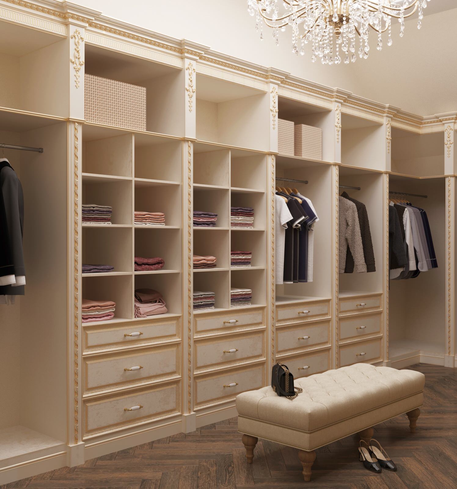 Гардеробная в частном доме