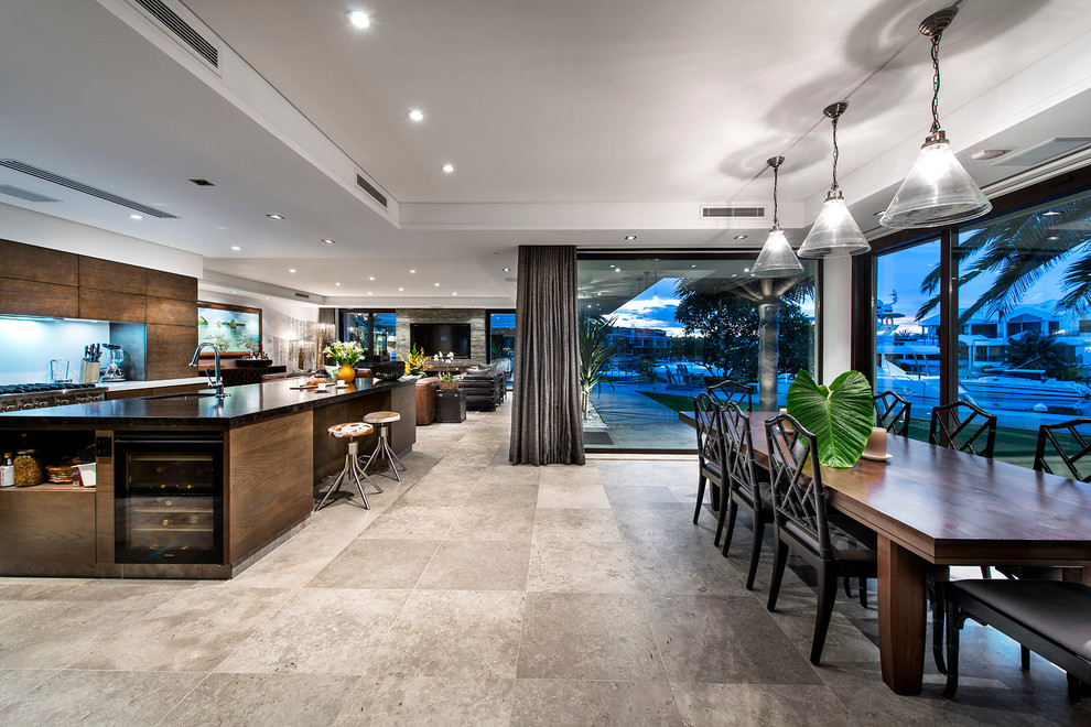 Inspiration for a contemporary dining room in Perth.