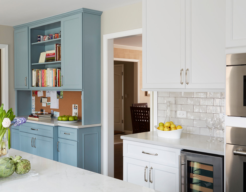 Transitional kitchen photo in Chicago