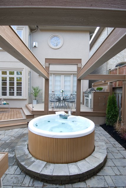 The Clock Deck contemporary-patio