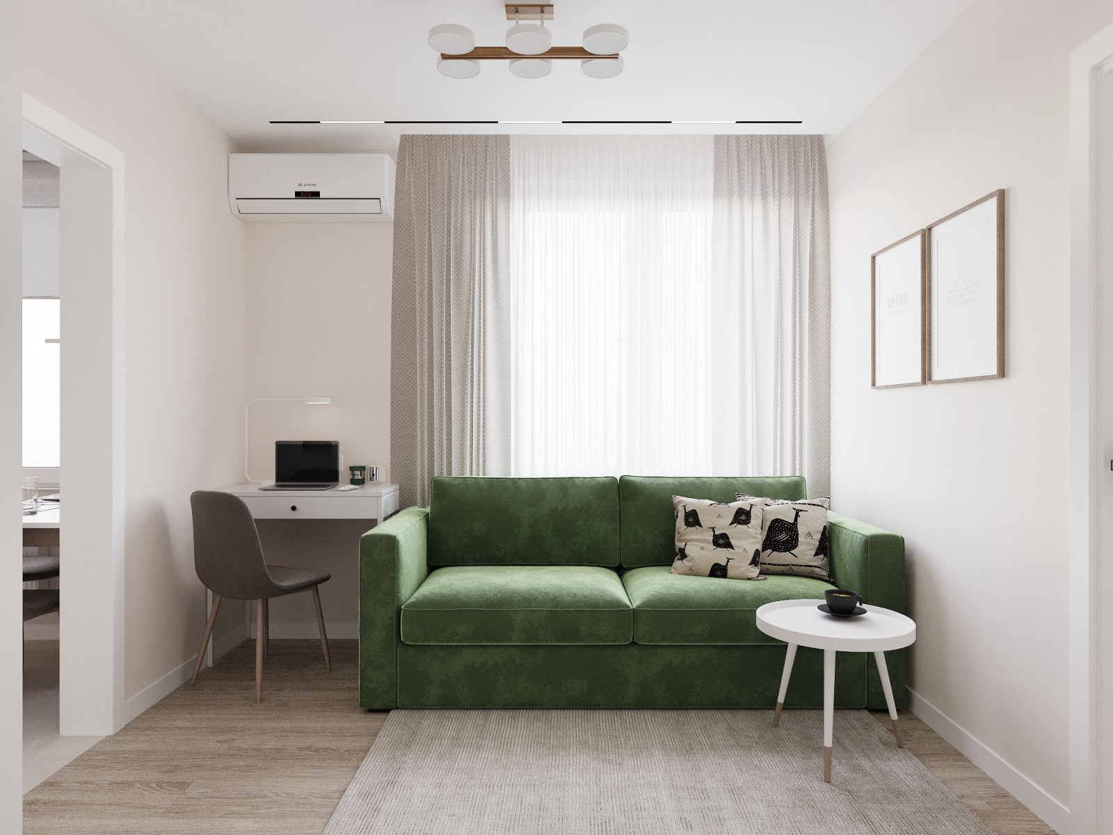 Дизайн-проект квартиры площадью 57,5 кв.м.