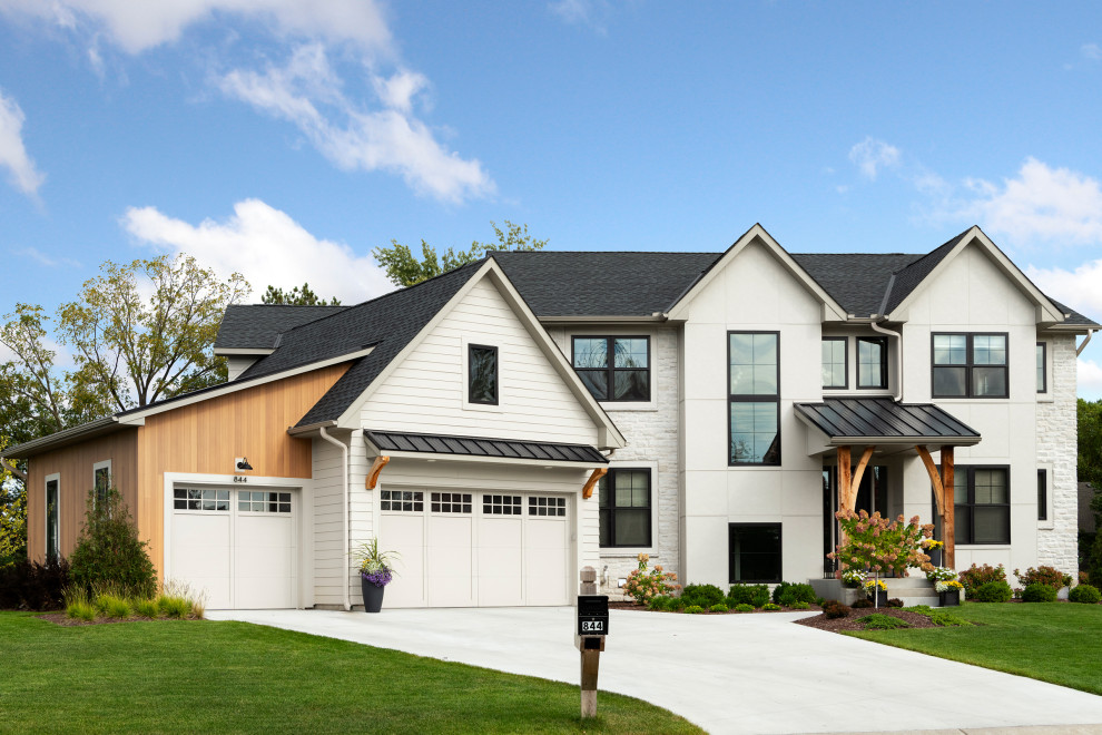 French country exterior home idea in Minneapolis