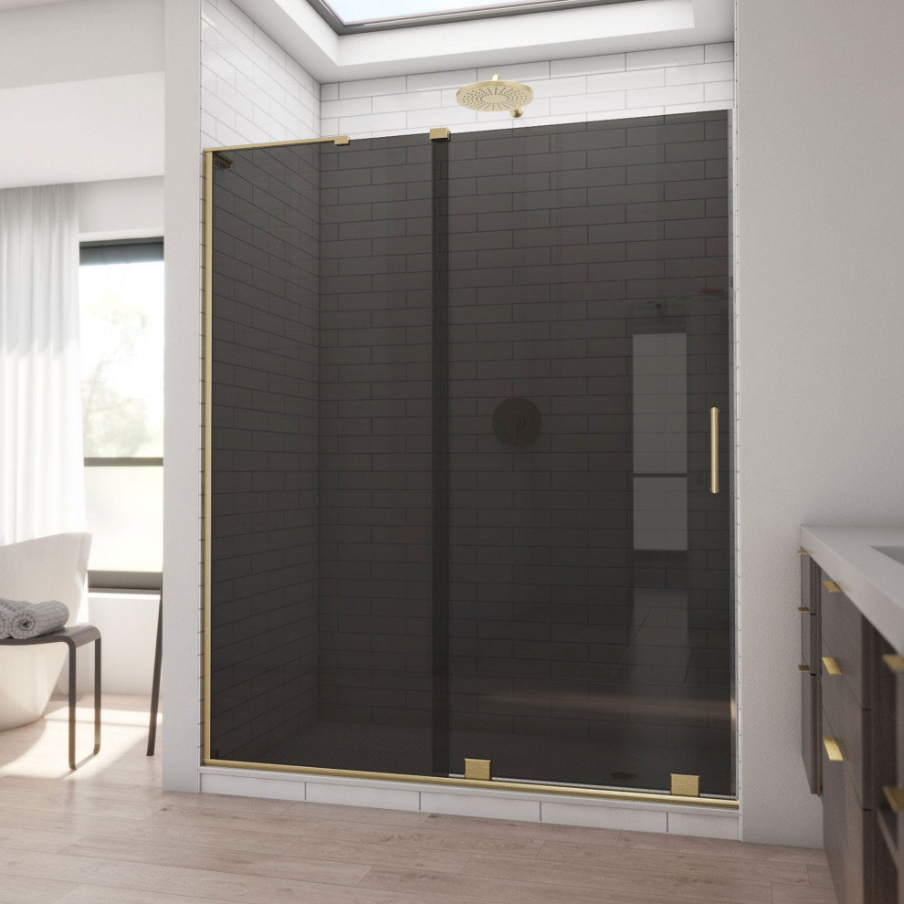 DreamLine SHDR1960723GR05 MirageX 5660" W Frameless Sliding Shower Door, 56 60 in. W x 72 in