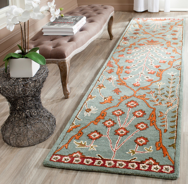 Safavieh Wyndham Collection WYD206 Rug, 2'3"x9' Mediterranean Hall