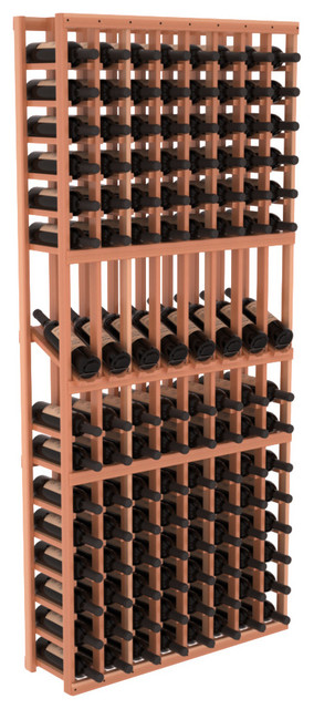 8 Column Display Row Wine Cellar Kit, Redwood, Satin Finish