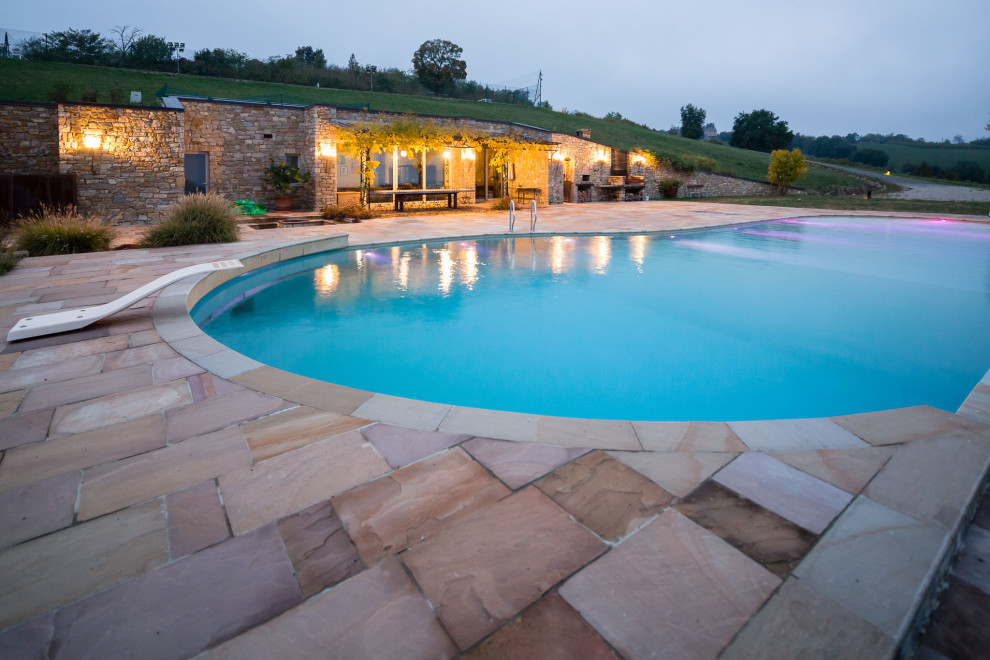 Design ideas for a country pool.