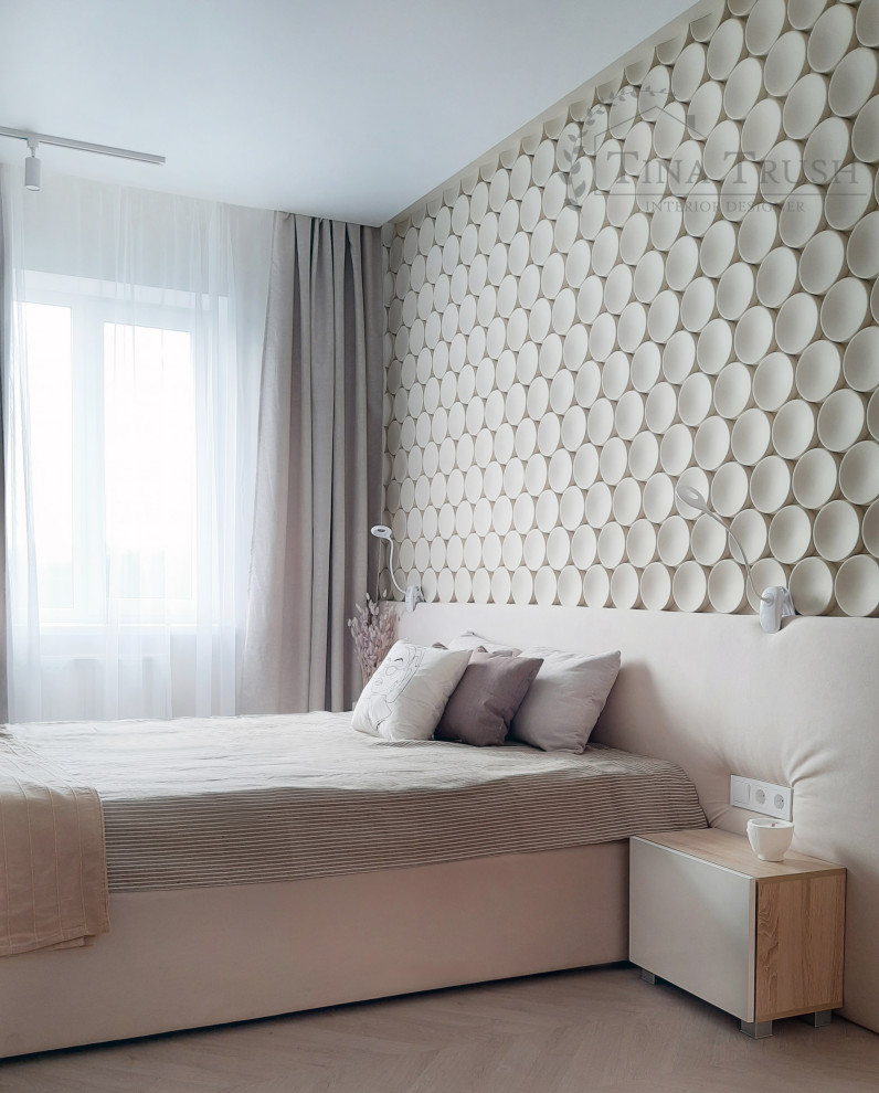 Спальня в бежевых тонах