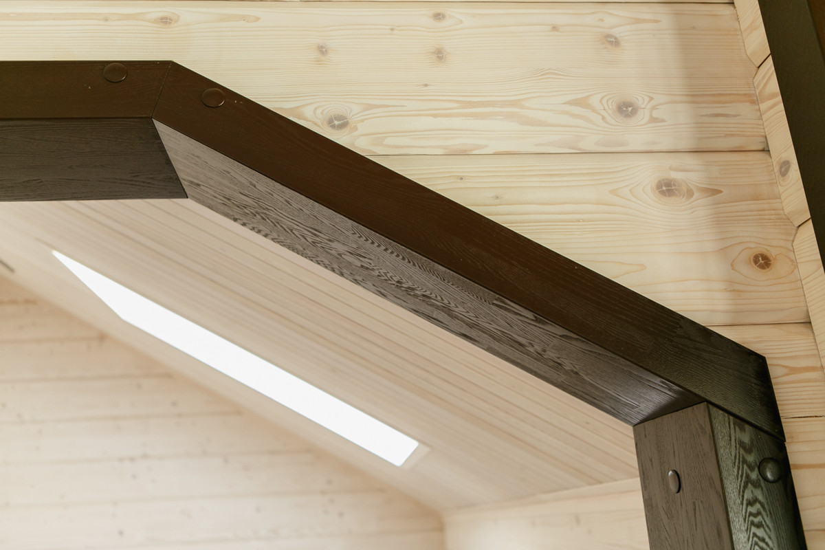 Интерьер дома из клееного бруса