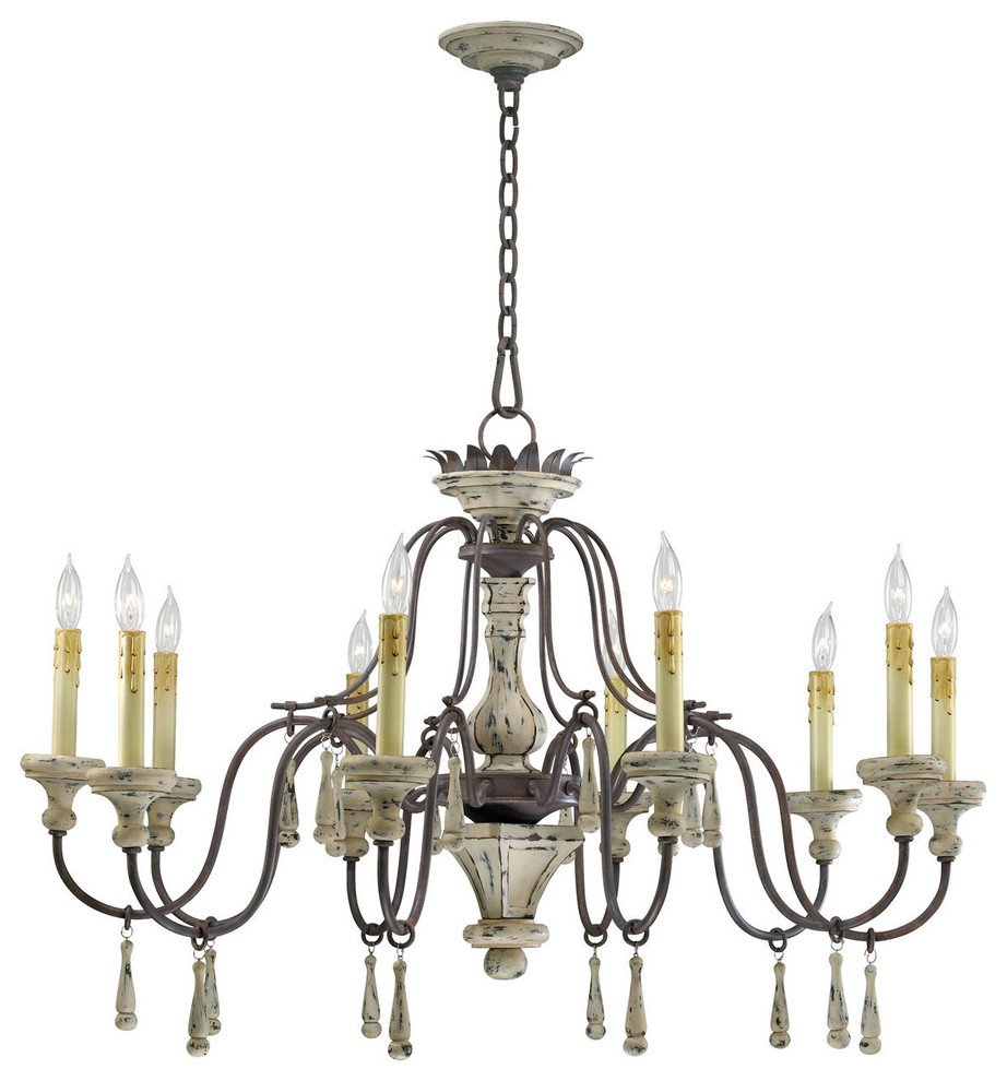 Cyan Design Ten Lamp Chandelier, Carriage House