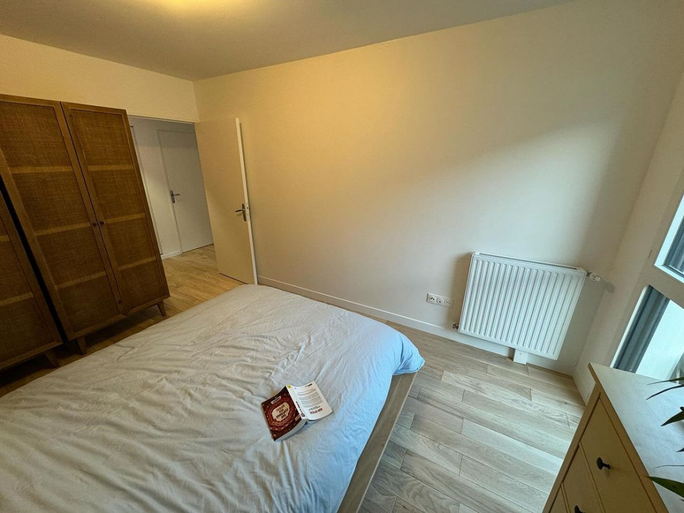 Pose parquet collé