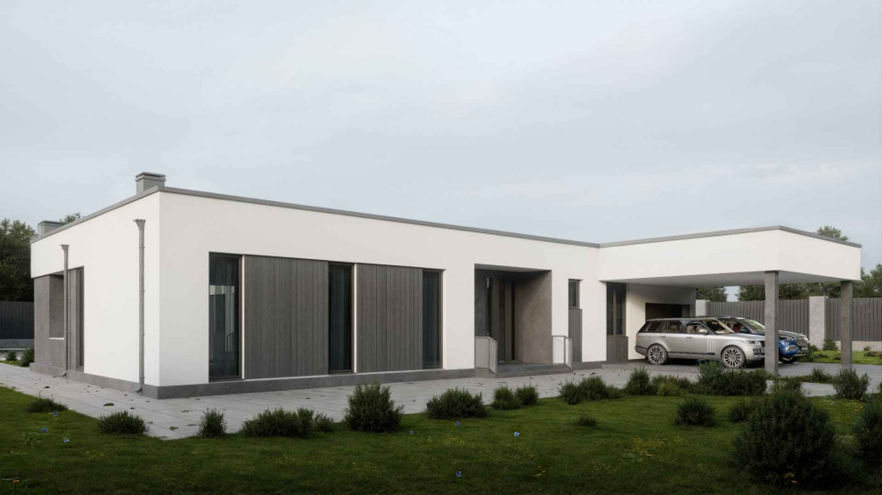 Одноэтажный дом в стиле хай-тек «ЗС 230-24»