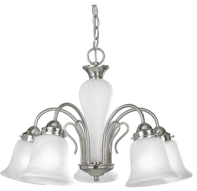 Progress Lighting P4391 09 Bedford 5 Light Chandelier In Brushed Nickel