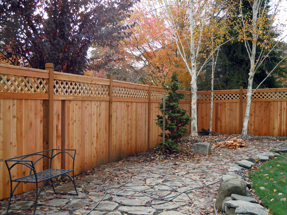 Lattice Top Cedar Fence - Craftsman - Landscape - Vancouver - by
