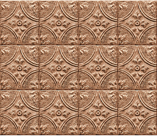Copper Tin Tile L Stick Backsplash Traditional Wall Decals Copper Tin Tile L Stick Backsplash Traditional Wall Decals By Wallpops