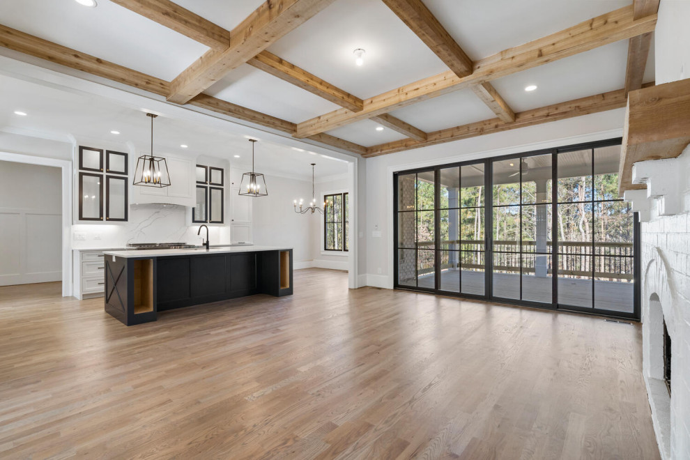Inspiration for a cottage family room remodel in Atlanta
