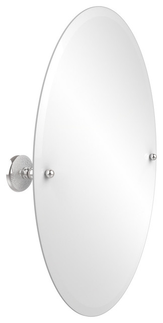 29 X21 Oval Tilt Mirror Transitional Bathroom Mirrors By 29 X21 Oval Tilt Mirror Polished Chrome
