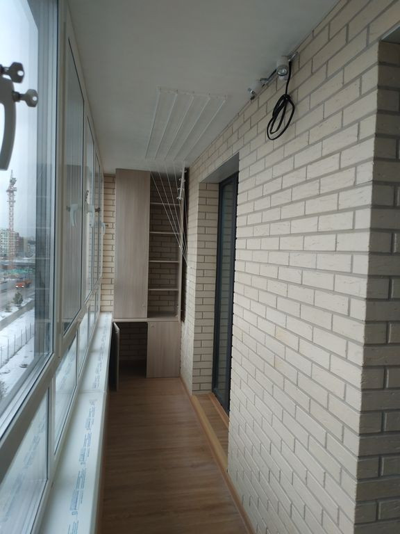 Замена остекления от застройщика и отделка лоджии