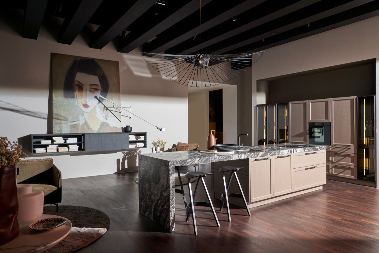 Lugano Lack / Legno - Eiche Sepia