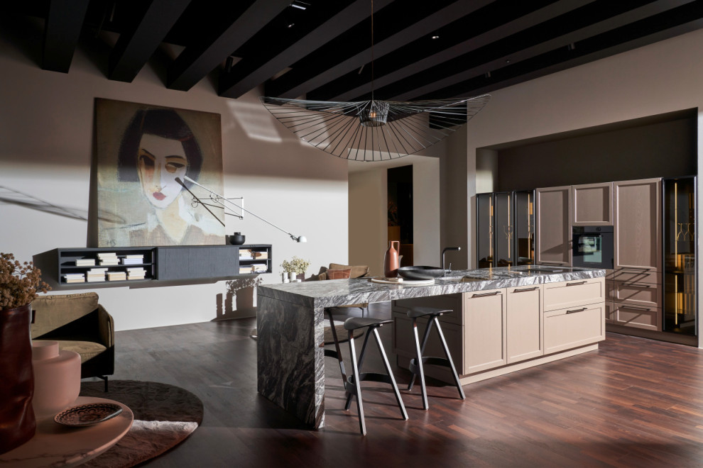 Lugano Lack / Legno - Eiche Sepia