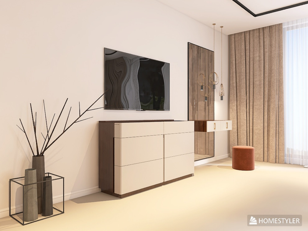 Мастер спальня в современном стиле с элементами Ар-Деко