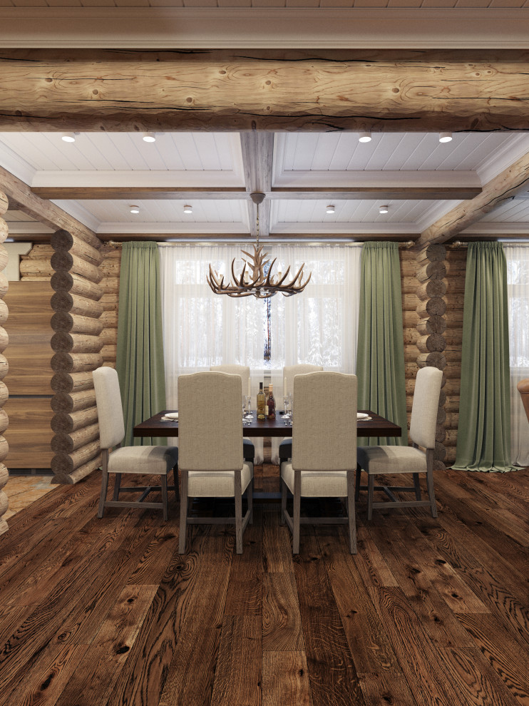 Дизайн-проект срубового дома на берегу реки Вуокса, Ленинградская область.