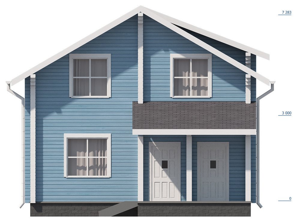 Дом из профилированного бруса "Радонеж"