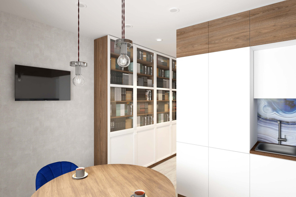 Трехкомнатная квартира 78 м2 в современном стиле, в доме серии П-44