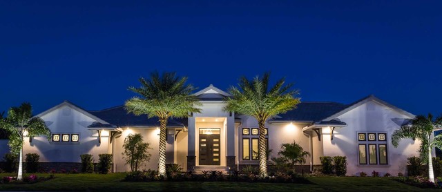 Sea Glass Marco | Award-winning Home | 1st LEED GOLD Home on Marco Island contemporary-exterior