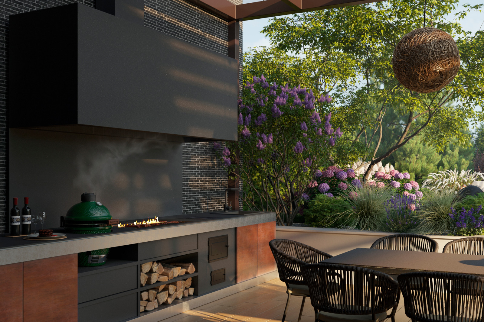 Ландшафт дома на Рублевке