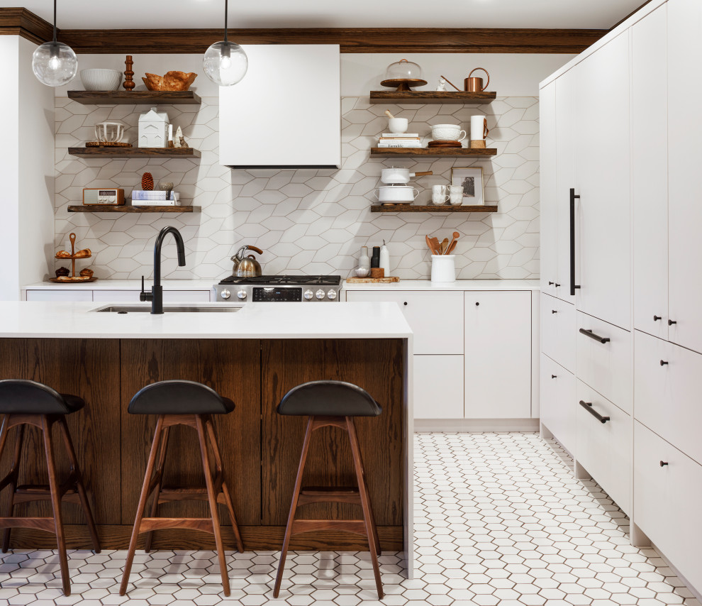 Inspiration for a scandinavian kitchen remodel in Minneapolis