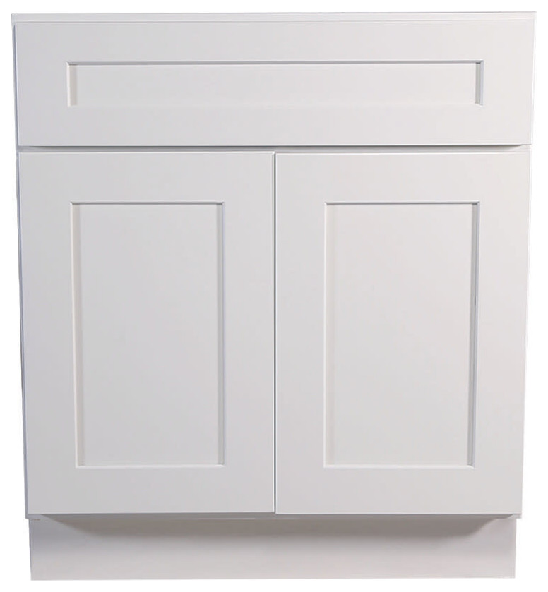 Design House 561472 Brookings 30"W x 34-1/2"H Double Door Base - White