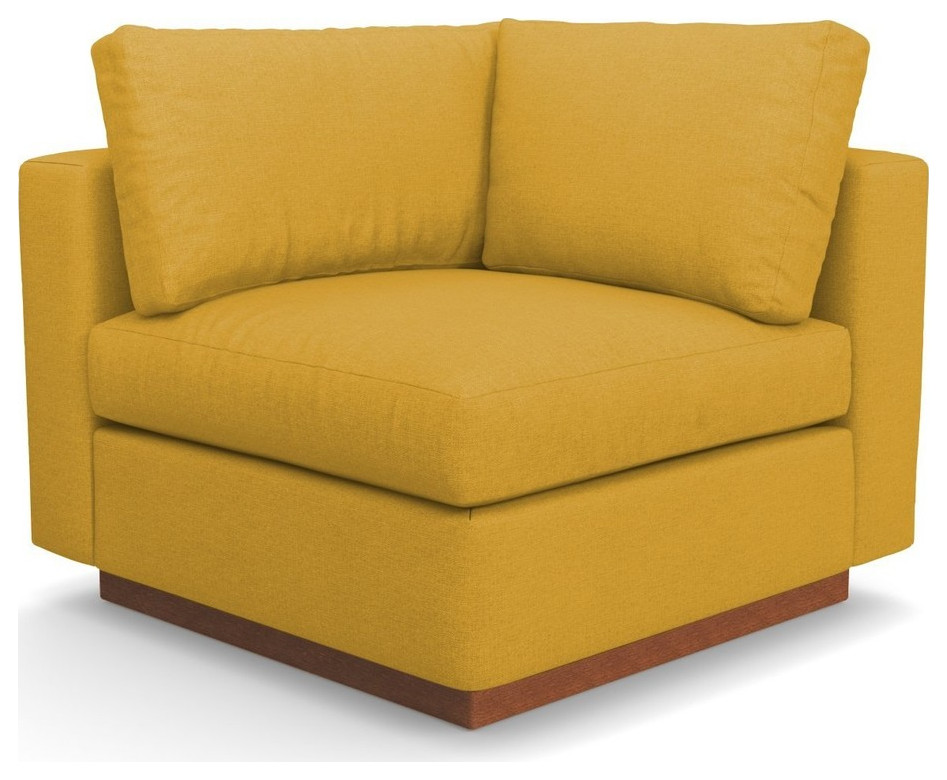 Apt2B Taylor Plush Corner Seat Contemporary Armchairs And Accent