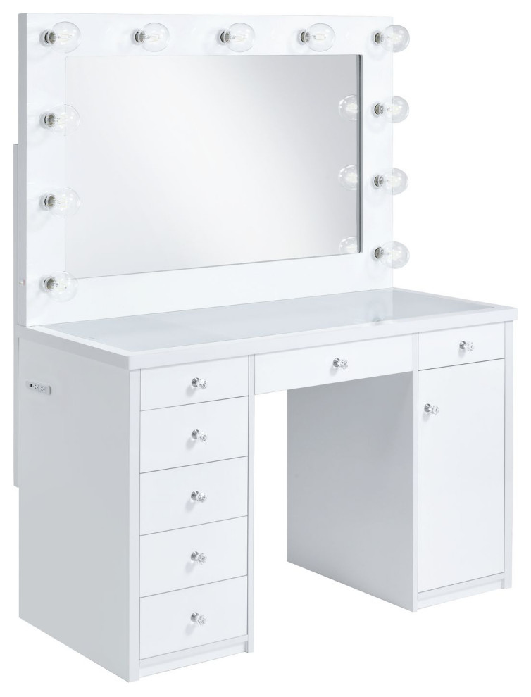 Amia 2 Piece Vanity Contemporary Bedroom & Makeup Vanities by GwG