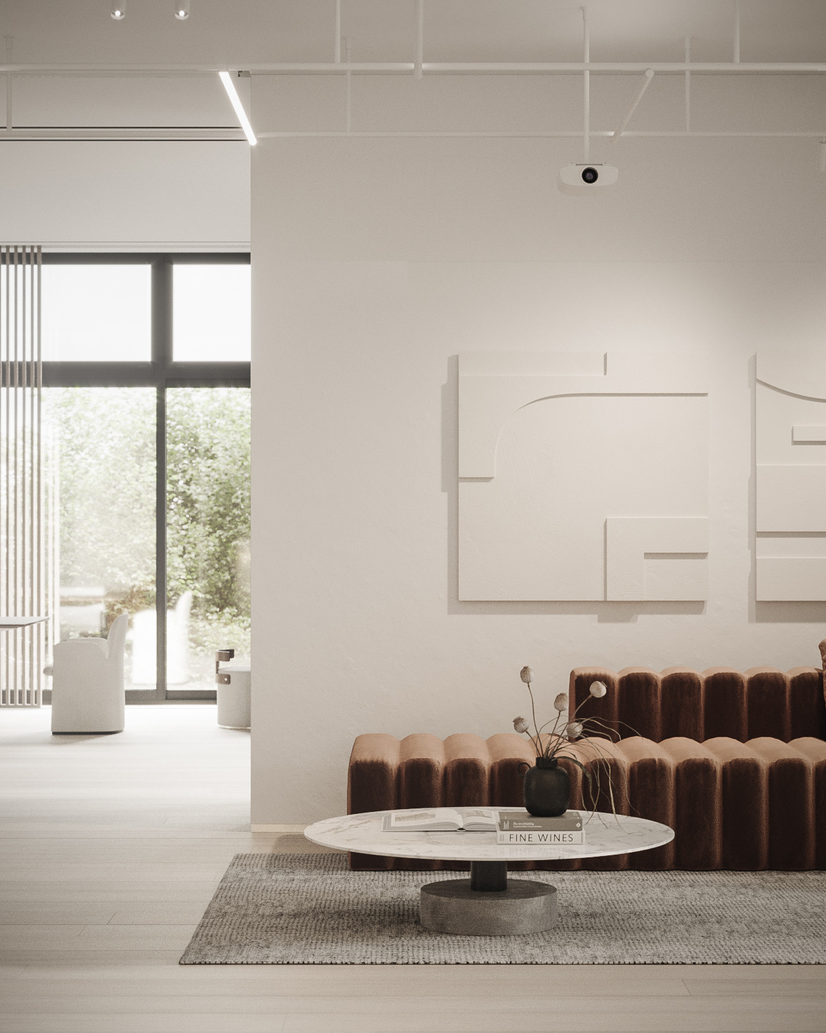 The Whale – Minimalist modern hall