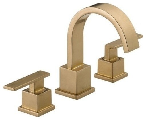 Delta Vero Two Handle Widespread Bathroom Faucet, Champagne Bronze, 3553LF-CZ