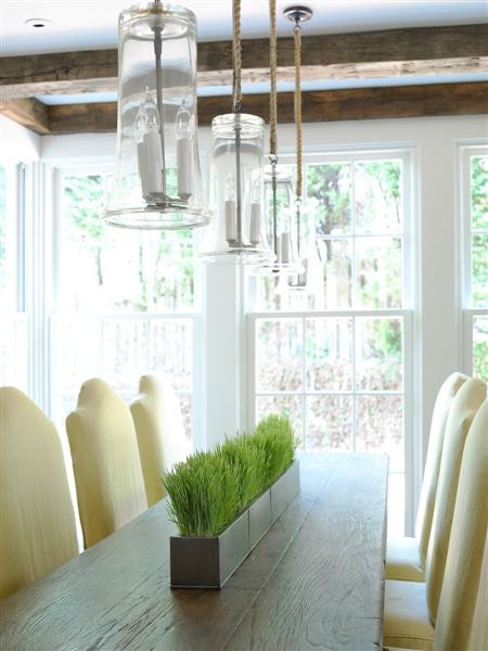 Example of a minimalist dining room design in Atlanta