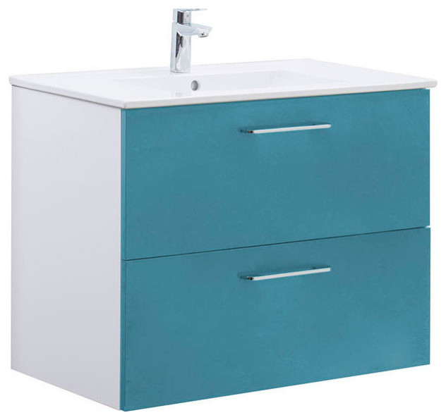 Happy Bathroom Vanity Set 32" White Contemporary Bathroom Vanities